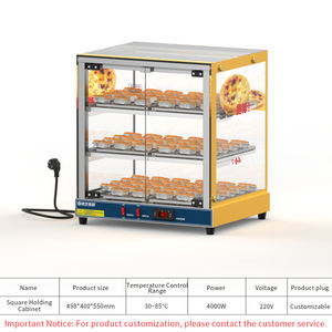 Vitrina Calefactada de Múltiples Niveles con Iluminación para Mantener Calientes las Tartas de Huevo en una Panadería. - Product Image 3