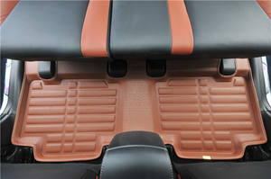 BORNSELLER Tapis de sol de voiture antidérapants écologiques résistants aux intempéries pour VW <span class=keywords><strong>Caddy</strong></span> Van Life 2015-2024 Imperméables Noir 5-9mm - Product Image 5