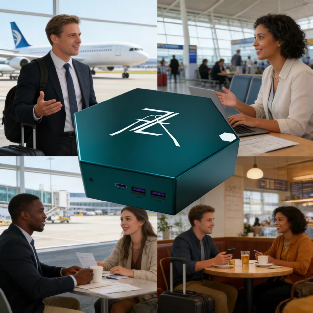 Real-Time Translation Mini <strong>PC</strong>, <strong>AI</strong>-Powered 50+ Languages, USB-C Hub for International Conferences & Tourist <strong>Guides</strong>