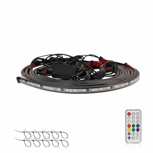 Kit de luces LED RGB multicolor para debajo del coche, 6 unidades, tiras de neón, control remoto inalámbrico por aplicación, barra de luces LED, luces ambientales - Product Image 3