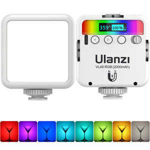 สุดยอด <span class=keywords><strong>ulanzi</strong></span> <span class=keywords><strong>VL49</strong></span> RGB ไฟเติมแสงสำหรับกล้องสมาร์ทโฟนถ่ายสดสตรีมมิ่ง2500-9000K 2000mAh - Product Image 6