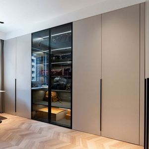 Meubles de chambre à coucher en bois, armoire de luxe, armoire coulissante en verre - Product Image 1