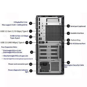 Computadora de Escritorio Dell Pro Tower Plus Qbt1250 Nueva y Original, para Uso Empresarial, Ultra7-265, 8gb/16gb RAM DDR5, RTX5060-8gb, SSD Qbt12 - Product Image 6