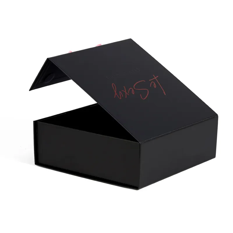 Custom Logo Printing Luxury Rigid Cardboard Flap Open Magnetic Shoe Folding Packaging Gift Box Clothing Foldable Paper Boxes