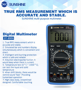 Máy Đo Tụ Điện Transitor Đồng Hồ Vạn Năng Kỹ Thuật Số Ánh Nắng Mặt Trời Máy Đo Điện Áp Và Điện Trở Dòng Điện AC/DC DT-890N - Product Image 5