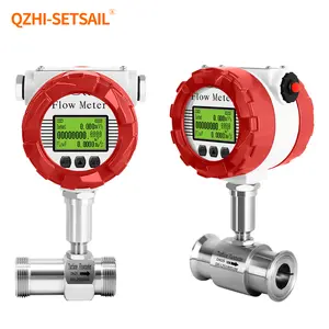 Cheap LCD turbine flow meter Liquid flow meters Tap Water Palm oil Pure liquid flow measurement 10-100L/min 1 2 inch DN40 50 80