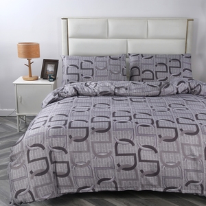 Bộ chăn ga gối đệm cỡ Queen cao cấp, họa tiết in hoa văn - Product Image 2