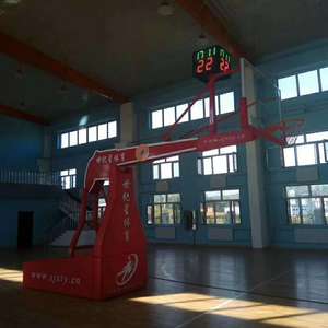 Supporto da basket elettroidraulico Standard FIBA per cerchi da basket da competizione e scuola - Product Image 4