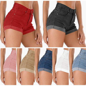 DOVEARK Custom European&amp;American Fashion <strong>Shorts</strong> Multi Colors Women's Casual Hot Pants Ultra <strong>Short</strong> High Waist Denim Jeans - Product Image 1