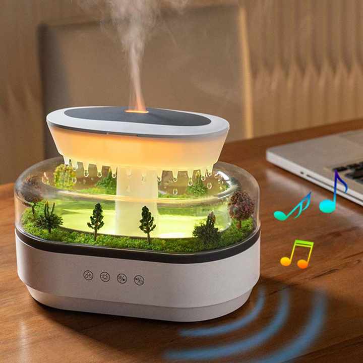 2024 usehold silencieux arôme goutte d'eau humidificateur Portable coloré lumière humidificateur pour grande pièce intelligent paysage humidificateur