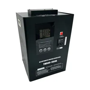 Regulador de tensão/estabilizador de parede para uso doméstico, regulador de tensão TMB80-15KVALED monofásico OEM AC SVC 50/60 Hz, 90-270V a 220V