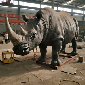 High Simulation Life-Size Indoor Animatronic Nashorn für Safari Park Zoo Exponat Film produktion für Einkaufs zentrum African - Product Image 2
