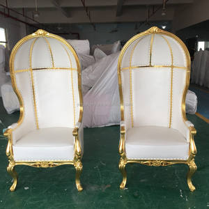 Düğün kırmızı kuş kafesi kubbe sandalyeler - Product Image 6