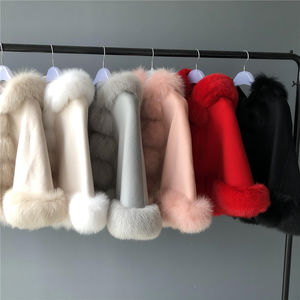 <span class=keywords><strong>Manteau</strong></span> en fourrure cachemire pour <span class=keywords><strong>enfant</strong></span>, grand col en vraie fourrure de renard, Style ample, classique bébé doux et <span class=keywords><strong>chaud</strong></span>, à capuche, hiver - Product Image 6