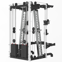 Tour de musculation multifonctionnelle tout-en-un avec Smith Machine, Power Cage, Crossover par câble et Rack à squats, pour salle de sport commerciale et entraînement de musculation, CE OEM