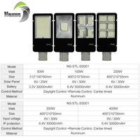 Haute qualité extérieur étanche IP65 contrôle de la lumière 100w 200w 300w 400w lampadaire LED solaire