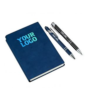 Hot Sale Promo Gift Pu Leather Custom Logo High Quality <b>A5</b> Business Notebook for Office and School - Product Image 1