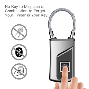 LEDEAST L1 Serrure intelligente de porte à empreinte digitale Corps en métal Cadenas intelligent rechargeable par USB pour la maison ou le bureau Interrupteur - Product Image 3