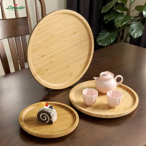 Assorted Shapes Bamboo Wooden Food <b>Tray</b> Custom Logo Picnic <b>BBQ</b> Serving Plate For Hotel Bakery Restaurant Wholesale - Product Image 3