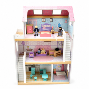 <strong>ANNA</strong> &amp; BECK Emily <strong>Doll</strong> House Durable Unisex Pretend Home Role Play Educational Toy Gift Set for 2-7 Years - Product Image 2
