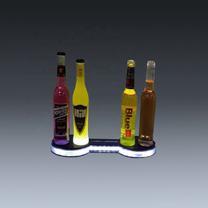 Custom LED Beer <b>Drink</b> <b>Holder</b> Rack Showcase Acrylic Bottle Display Stand for Bar & Retail - Product Image 1