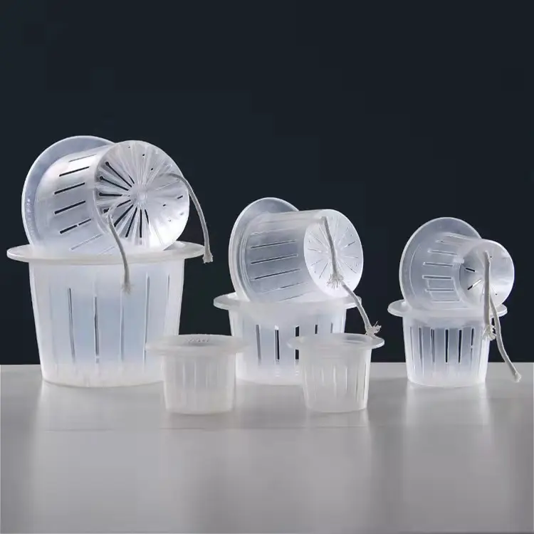 New Idea 2022 Clear Transparent Planter Water Plant Wholesale Orchid Plastic Pot
