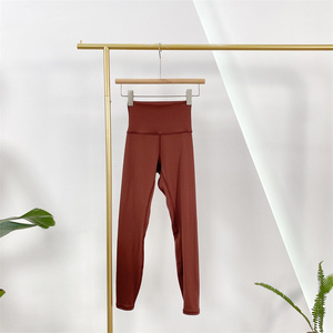 Fornitura di <span class=keywords><strong>pantaloni</strong></span> da Yoga morbidi personalizzati per l'abbigliamento Fitness Leggings in Nylon Spandex che sollevano il culo a vita alta <span class=keywords><strong>pantaloni</strong></span> da donna taglie forti - Product Image 5