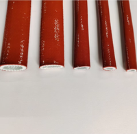Funda de Fibra de Vidrio Recubierta de Silicona para Automoción, Protector de Cables y Mangueras Resistente al Fuego y a Altas Temperaturas