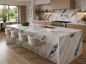Losa de Cuarcita Blanca Natural <span class=keywords><strong>del</strong></span> Océano Atlántico de Tamaño Personalizado para Encimeras, Revestimiento de Paredes, Muebles de Baño y Proyectos de Piedra - Product Image 5