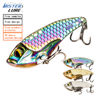 MISTER LURE Metall-VIB-Vibrationsköder, 5er-Set, 7g-14g, 3,9cm-5,4cm, Hartmetall-Klingenköder, VIB-Metallköder