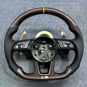 Volant en fibre de carbone YTcarbon à <span class=keywords><strong>prix</strong></span> d'usine pour le marché secondaire automobile pour <span class=keywords><strong>S4</strong></span> S5 S6 S7 S8 A3 A4 A5 A6 A7 A8 Q3 Q5 Q7 - Product Image 5
