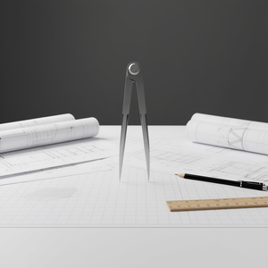 Compass Precision, Herramienta de Dibujo Técnico de Metal para Ingeniería, Longitud de 15 cm - Product Image 3