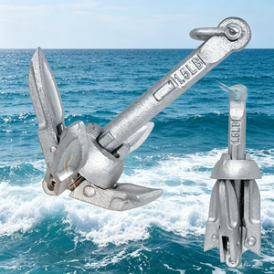 Ancre pliante robuste en acier galvanisé pour usage marin, certifiée pour remplacement/réparation, en acier inoxydable – Offre spéciale - Product Image 2