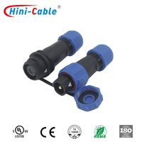 Connecteur Circulaire Étanche IP67 SD13, Prise Aviation 1-7 Broches, Alimentation Industrielle, Montage sur Panneau, Cuivre Plaqué Or DIN