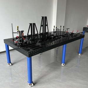 <span class=keywords><strong>Table</strong></span> <span class=keywords><strong>d</strong></span>'<span class=keywords><strong>assemblage</strong></span> de <span class=keywords><strong>soudage</strong></span> en acier 3D FlexibleQ355 ISO9001 Surface nitrurée noire certifiée CE D16 (50mm) / D28 Station de <span class=keywords><strong>soudage</strong></span> utilisée - Product Image 3