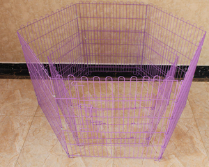 C & C Portable Pliant En Métal Chien Exercice Stylo Respirant Solide Motif Pliable Animal Exercice Clôture En Matière Plastique - Product Image 3