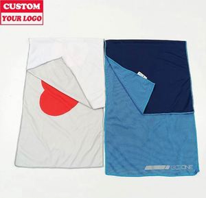 ผ้าเช็ดเหงื่อเนื้อนุ่มพิมพ์โลโก้ตามสั่ง สำหรับเล่นกีฬา - Product Image 2