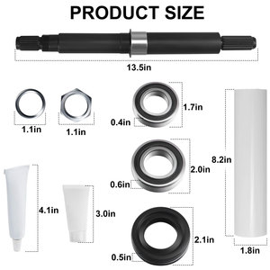 Kit de remplacement de roulement pour machine à laver W10435302, pièces en acier, installation facile - Product Image 2