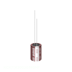 Condensador Original CAP ALUM 400V POLAR KCX(T)E2002G390MF de 39 uF con Orificio Pasante - Product Image 1
