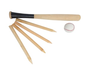 Ensemble de sports de plein air-ensemble de jeu de baseball en bois de jardin-batte de baseball et balle de sports de plein air amusants - Product Image 3