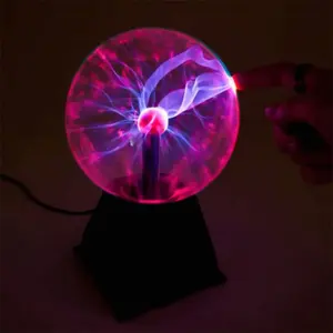 Diskon besar-besaran 2023 lampu Globe Plasma Usb bola Plasma kustom dengan bola Plasma SENTUH & suara 6 inci 8 inci, mainan elektrik menyala