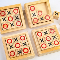 Jeu de Tic Tac Toe de table avec blocs cubiques pour jouer en famille et entre amis à la maison, au club, en voyage, en intérieur et en extérieur