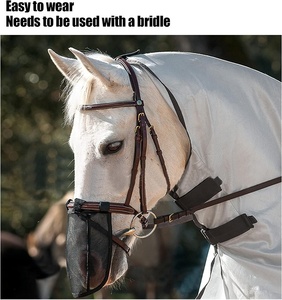 Horshi Fly Nose Net Breathable Mesh <strong>Horse</strong> Nose Cover Comfort <strong>Horse</strong> Face Protection for Sensitive Nostril- Size Full - Product Image 2