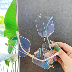 Gafas de sol cuadradas de gran ojo gafas marcos para las mujeres de la onda doblado gafas de Marcos ópticos - Product Image 6