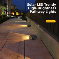 Lampe solaire pour marches d'escalier, étanche IP65, à induction, pour extérieur, cour, sol, pédale, lampe de marche domestique