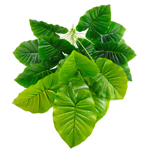 Trong nhà ngoài trời nhà <span class=keywords><strong>Bonsai</strong></span> mô phỏng cây xanh trang trí nội thất PVC cây giả nhỏ giọt nước guanyin màu khoai môn cho trong nhà ngoài trời sử dụng - Product Image 2