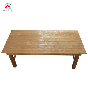 Mesa de granja de Material de madera de roble y pino personalizada de fábrica - Product Image 2