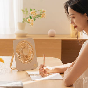 Kipas meja desain ramping tahan lama, baterai 4 gigi kipas meja nirkabel angin kuat Ultra tipis Desktop kipas ringan 2025 - Product Image 3