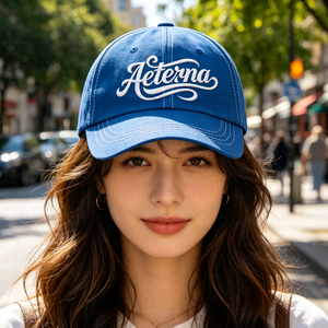 Casquette en sergé de coton style Dad Hat, design classique à 6 panneaux, boucle métallique réglable, unisexe, idéale pour les tenues décontractées et les activités de plein air - Product Image 5
