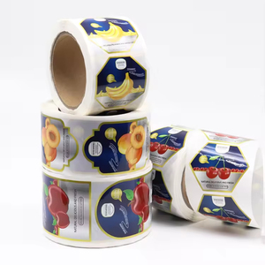 Etiquetas Adhesivas Personalizadas Impermeables y Removibles para Botellas de Jugo, Impresión de Etiquetas en Rollo de Plástico, Etiqueta para Frutas - Product Image 3